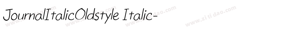 JournalItalicOldstyle Italic字体转换
